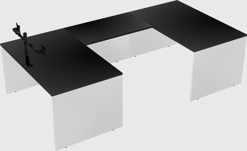 U-shaped desk