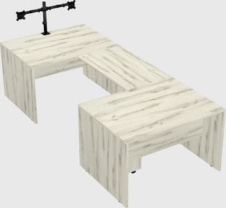 U-shaped desk
