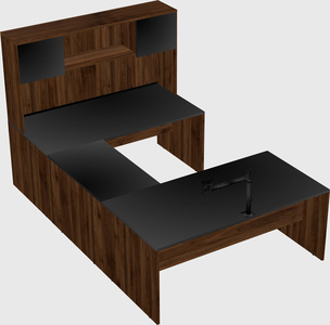 U-shaped desk
