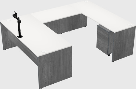 U-shaped desk