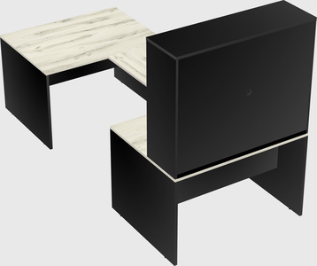 U-shaped desk