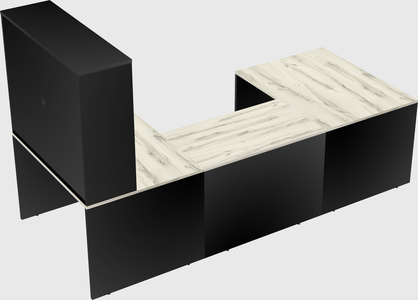 U-shaped desk