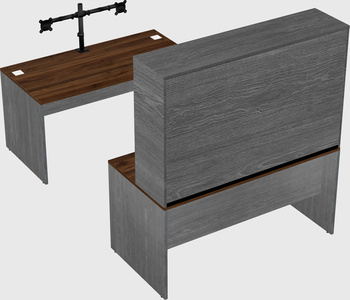 U-shaped desk