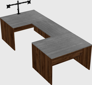 U-shaped desk