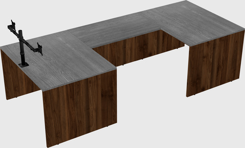U-shaped desk