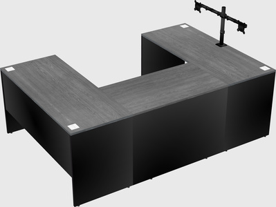 U-shaped desk