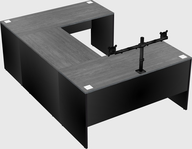 U-shaped desk