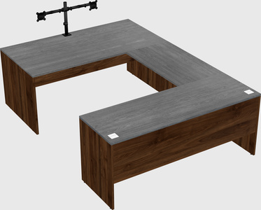 U-shaped desk