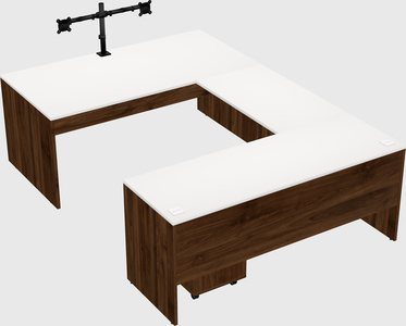 U-shaped desk