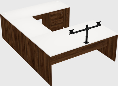U-shaped desk