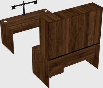 U-shaped desk