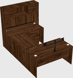 U-shaped desk