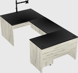 U-shaped desk