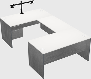 U-shaped desk
