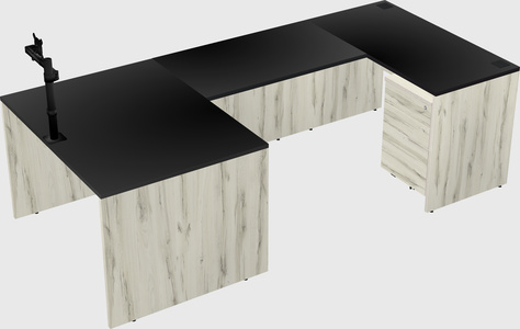 U-shaped desk