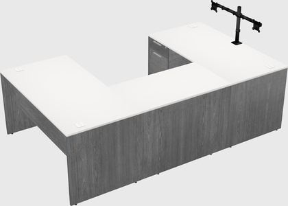 U-shaped desk