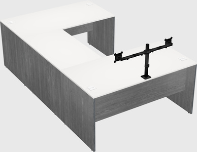 U-shaped desk
