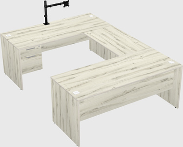 U-shaped desk