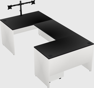 U-shaped desk