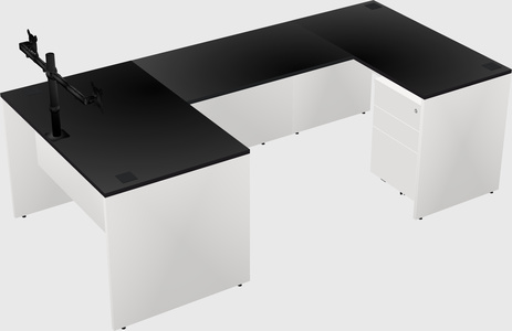 U-shaped desk
