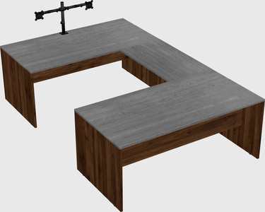U-shaped desk