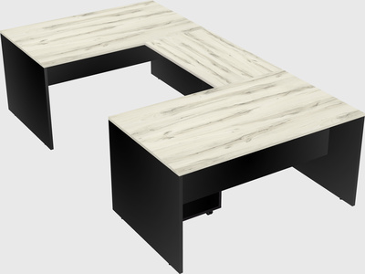 U-shaped desk