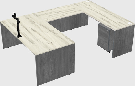 U-shaped desk