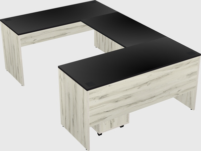 U-shaped desk
