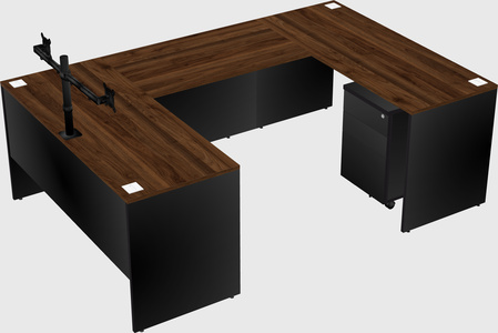 U-shaped desk