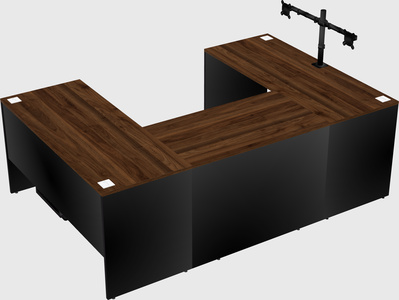 U-shaped desk