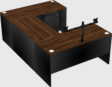 U-shaped desk