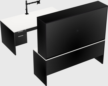 U-shaped desk