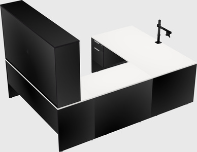 U-shaped desk
