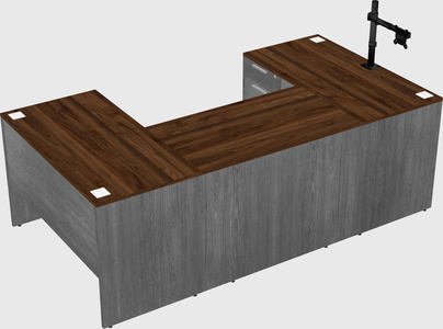U-shaped desk