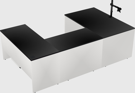 U-shaped desk