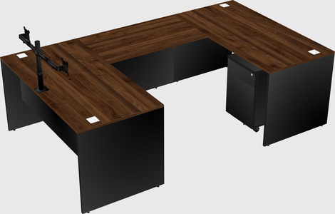 U-shaped desk
