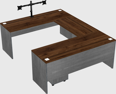 U-shaped desk