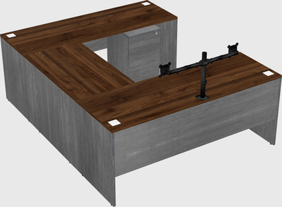 U-shaped desk