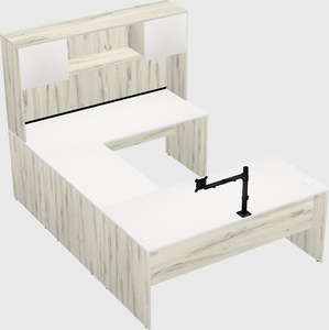U-shaped desk