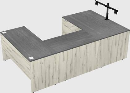 U-shaped desk