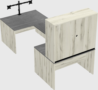 U-shaped desk