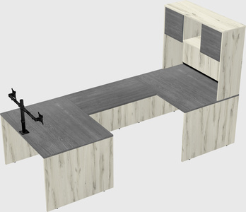 U-shaped desk