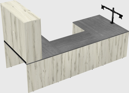 U-shaped desk