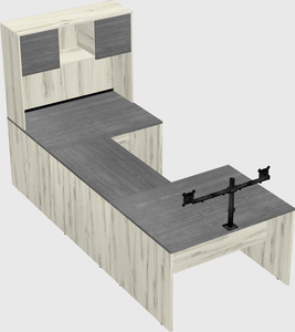 U-shaped desk