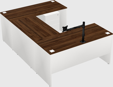 U-shaped desk