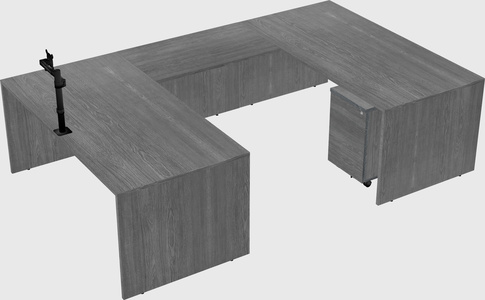 U-shaped desk