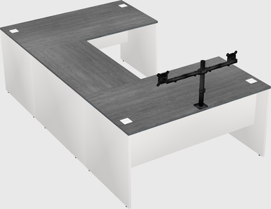 U-shaped desk