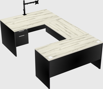 U-shaped desk