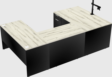 U-shaped desk