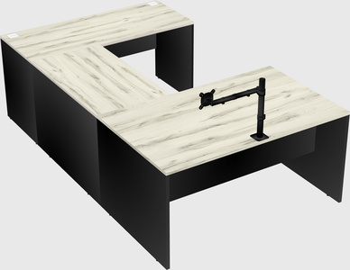 U-shaped desk
